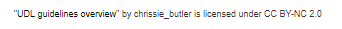 Attribution text for UDL image